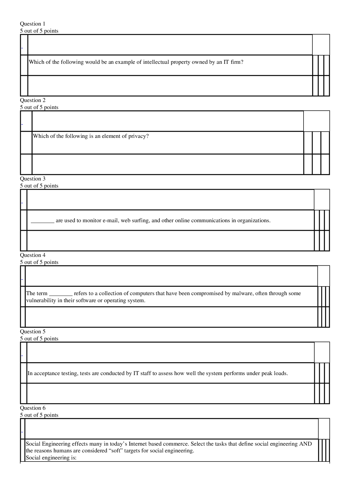 Preview image of [Solved] National University BIM 400 Final exam document